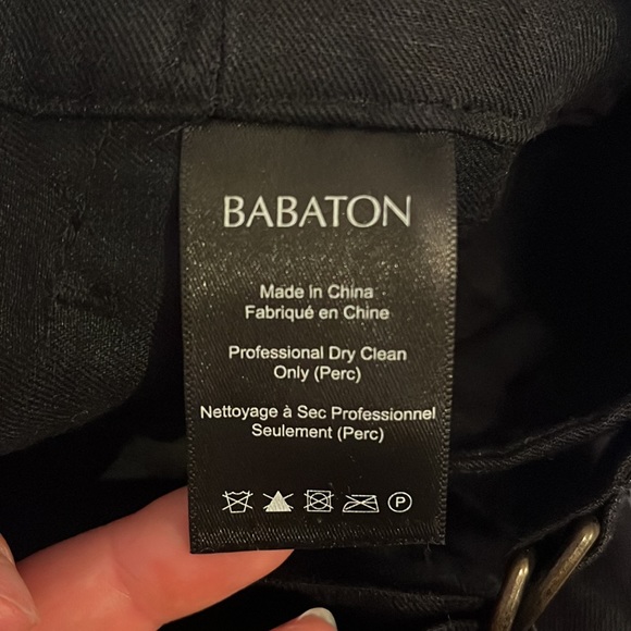 BABATON BLACK LINEN BLEND SHORTS SIZE SMALL - Picture 6 of 7